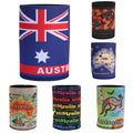 6x Australia Stubby Stubbie Holder Beer Bottle Tin Can Drink Alcohol Cooler Gift, Mixed Design V474-238840