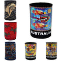 6x Australia Stubby Stubbie Holder Beer Bottle Tin Can Drink Alcohol Cooler Gift, Aboriginal Art V474-238847