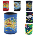 6x Australia Stubby Stubbie Holder Beer Bottle Tin Can Drink Alcohol Cooler Gift, Mixed Design (Maps) V474-238848