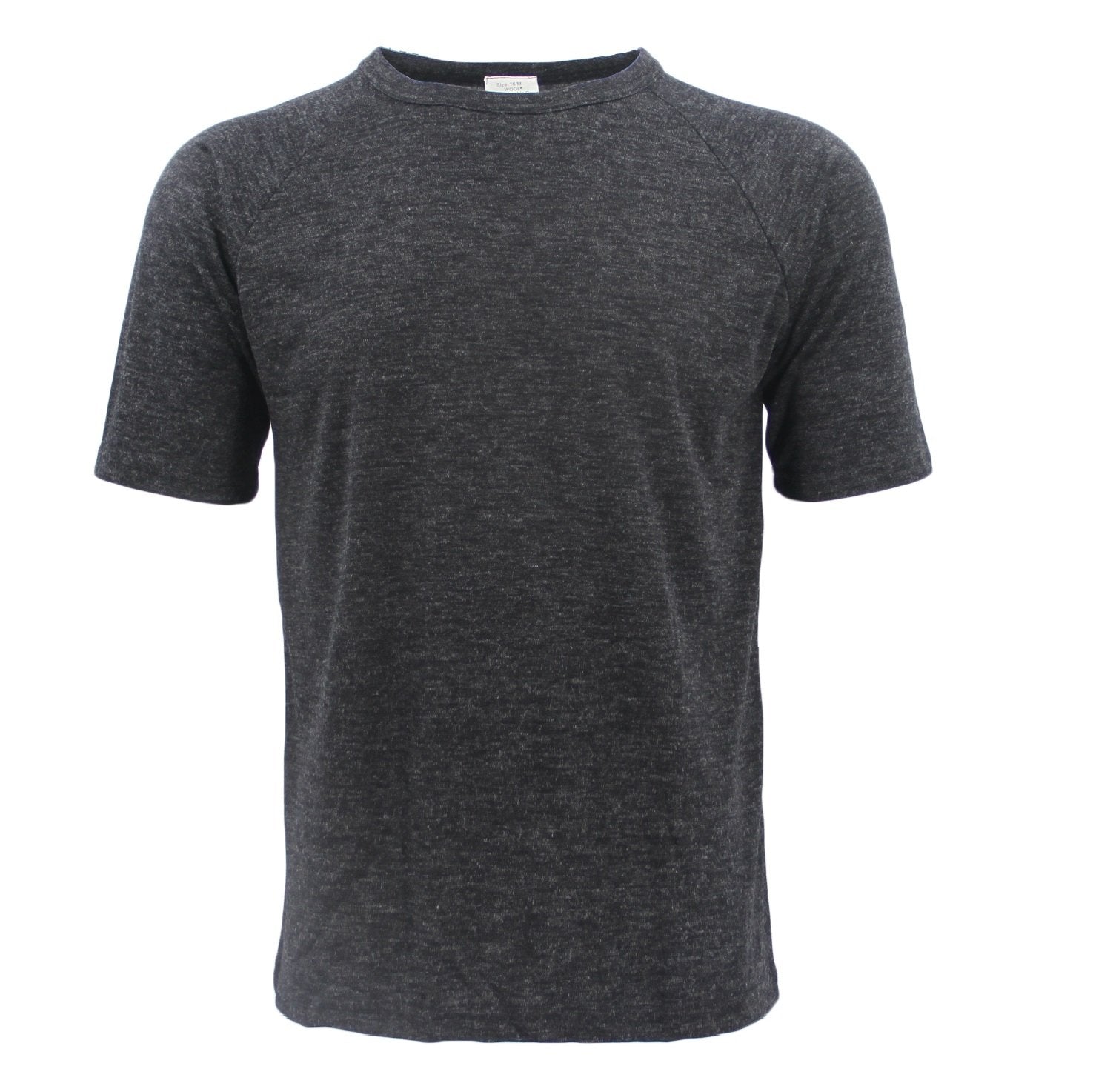Mens Merino Wool Top Pants Thermal Leggings Long Johns Underwear Pajamas, Men's Short Sleeve - Black, XL V474-246502