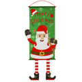 Christmas Hanging Banner Flag Door Window Decor Santa Reindeer Snowman Ornaments, Santa V474-287830