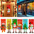 Christmas Hanging Banner Flag Door Window Decor Santa Reindeer Snowman Ornaments, Set of 6 V474-287831