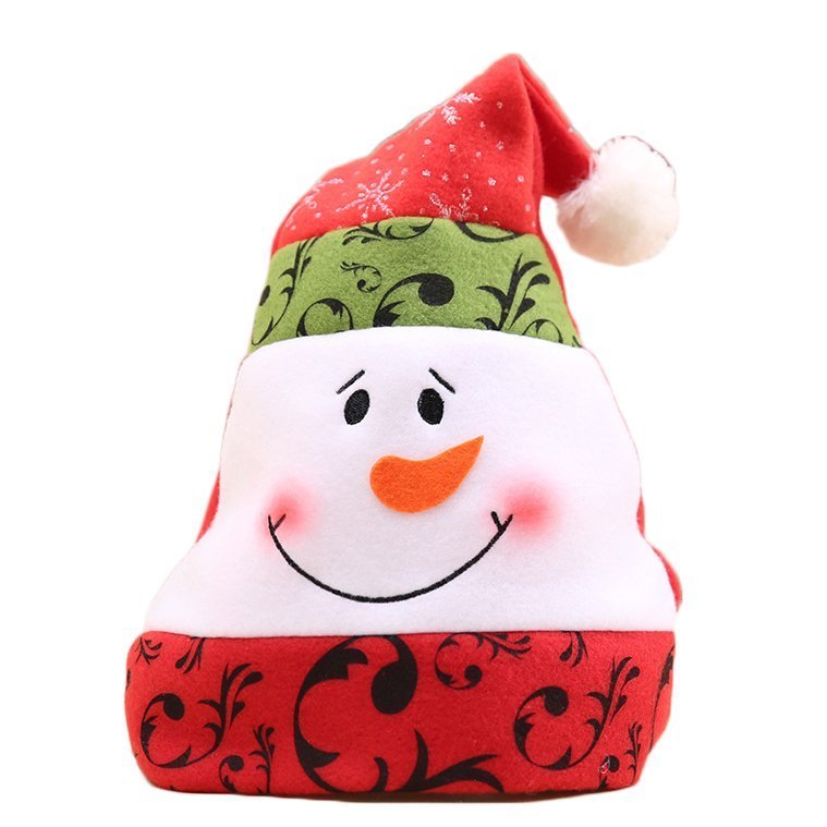 Christmas Unisex Adults Kids Novelty Hat Xmas Party Cap Santa Costume Dress Up, Snowman V474-288819