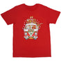 New Funny Adult Xmas Christmas T Shirt Tee Mens Womens 100% Cotton Jolly Ugly, Santa Drive Kombi (Red), XL V474-290674