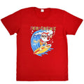 New Funny Adult Xmas Christmas T Shirt Tee Mens Womens 100% Cotton Jolly Ugly, Santa Surf (Red), M V474-290679