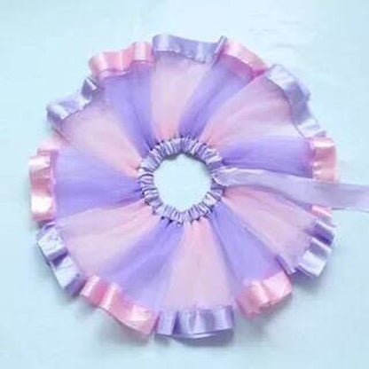 New Adults Tulle Tutu Skirt Dressup Party Costume Ballet Womens Girls Dance Wear, Pink Rainbow, Adults V474-298396