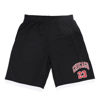 Men's Basketball Sports Shorts Gym Jogging Swim Board Boxing Sweat Casual Pants, Black - Chicago 23, M V474-308477