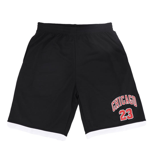 Men's Basketball Sports Shorts Gym Jogging Swim Board Boxing Sweat Casual Pants, Black - Chicago 23, XL V474-308479