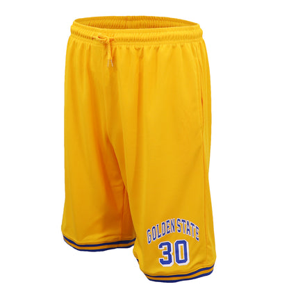 Men's Basketball Sports Shorts Gym Jogging Swim Board Boxing Sweat Casual Pants, White - Los Angeles 24, M V474-308507