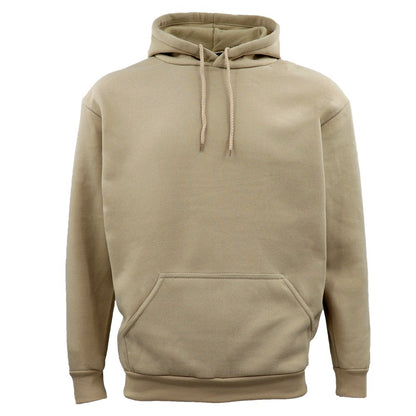 Adult Unisex Men's Basic Plain Hoodie Pullover Sweater Sweatshirt Jumper XS-8XL, Khaki, L V474-361892