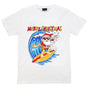 New Funny Adult Xmas Christmas T Shirt Tee Mens Womens 100% Cotton Jolly Ugly, Santa Surf (White), XS V474-378196