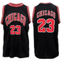 New Men's Basketball Jersey Sports T Shirt Tee Vest Tops Gym Chicago Los Angeles, Black - Chicago 23, S V474-378623