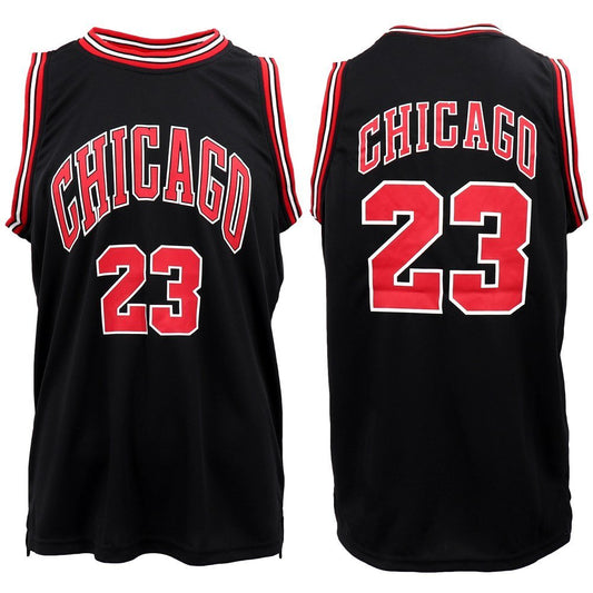 New Men's Basketball Jersey Sports T Shirt Tee Vest Tops Gym Chicago Los Angeles, Black - Chicago 23, XL V474-378626