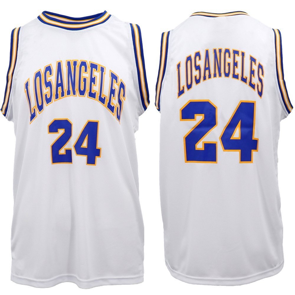 New Men's Basketball Jersey Sports T Shirt Tee Vest Tops Gym Chicago Los Angeles, White - Chicago 23, M V474-378636