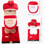 4pcs Christmas Toilet Seat Cover Rug Bathroom Set Santa Snowman Xmas Home Decor, Santa B (Set of 3) V474-380872