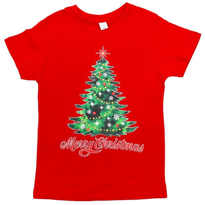 New Funny Adult Xmas Christmas T Shirt Tee Mens Womens 100% Cotton Jolly Ugly, Tree (Red), XL V474-381625