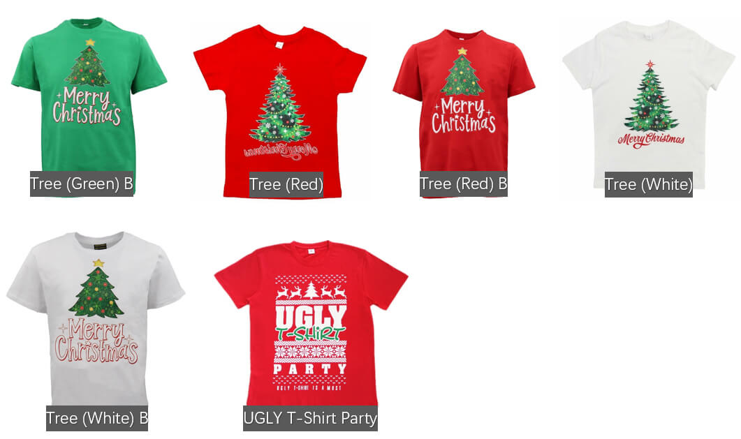 New Funny Adult Xmas Christmas T Shirt Tee Mens Womens 100% Cotton Jolly Ugly, Tree (White), S V474-381629
