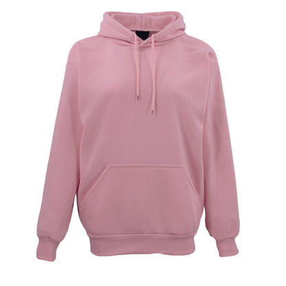 Adult Unisex Men's Basic Plain Hoodie Pullover Sweater Sweatshirt Jumper XS-8XL, Dusty Pink, 2XL V474-382211