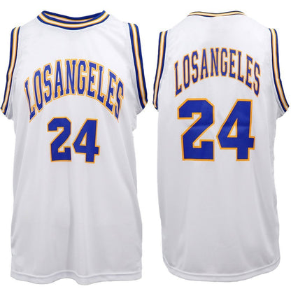New Men's Basketball Jersey Sports T Shirt Tee Vest Tops Gym Chicago Los Angeles, White - Houston 13, L V474-393231
