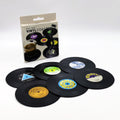 6x Creative Vinyl Record Cup Coasters Glass Drink Tableware Home Decor, B V474-393861