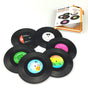 6x Creative Vinyl Record Cup Coasters Glass Drink Tableware Home Decor, C V474-393862