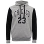 Men's Fleece Pullover Hoodie Jacket Chicago Bulls 23 Michael Jordan Sweat Shirt, Light Grey, L V474-397400