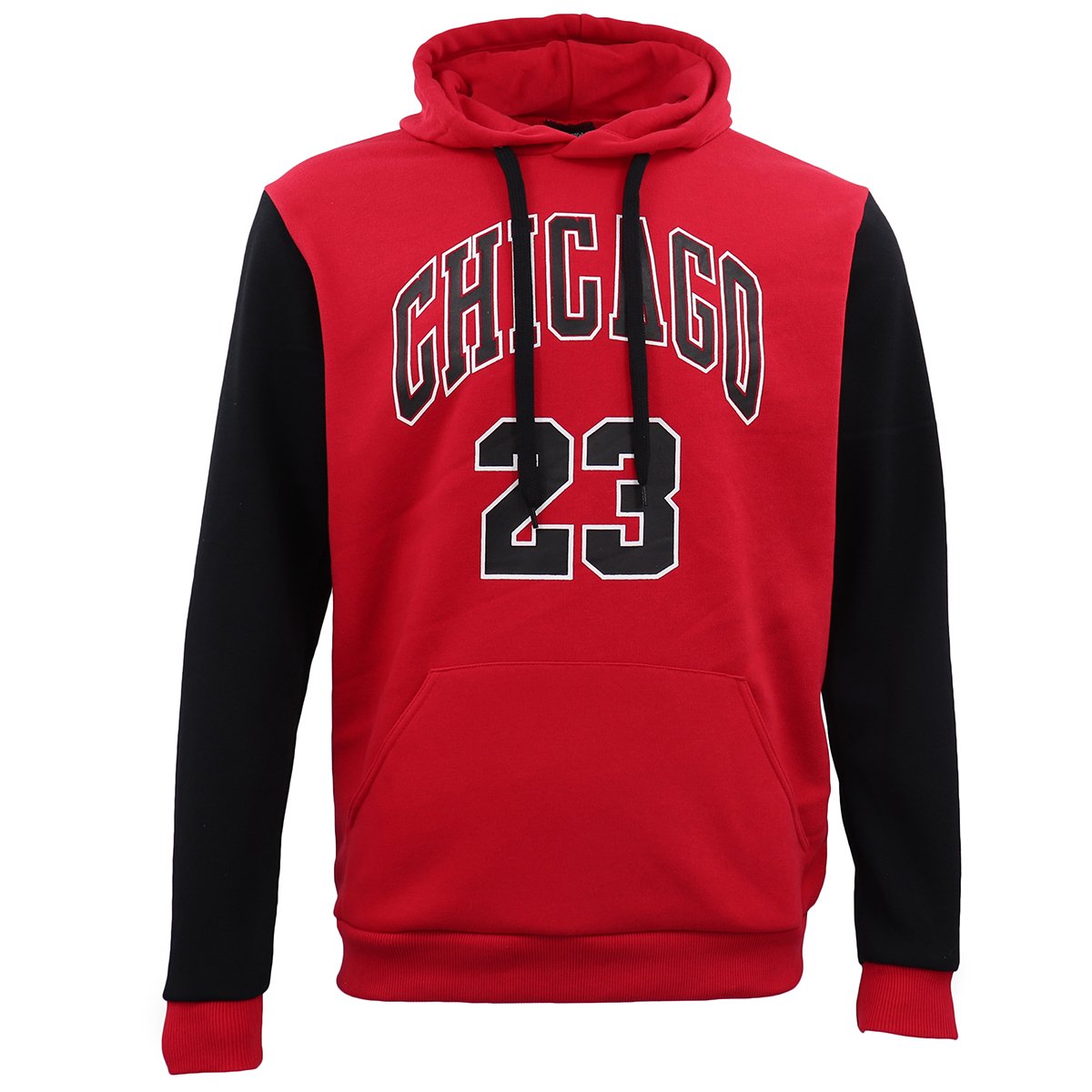Men's Fleece Pullover Hoodie Jacket Chicago Bulls 23 Michael Jordan Sweat Shirt, Light Grey, XL
