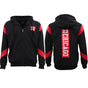 Men's Fleece Zip Up Hoodie Shirt Chicago Bulls 23 Michael Jordan Sweat Jacket, Black, XS V474-418011