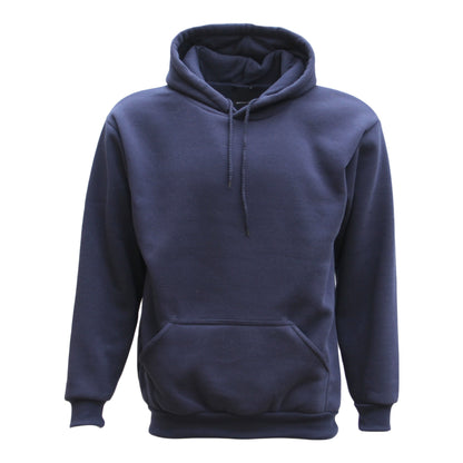 Adult Unisex Men's Basic Plain Hoodie Pullover Sweater Sweatshirt Jumper XS-8XL, Navy, 4XL V474-420325
