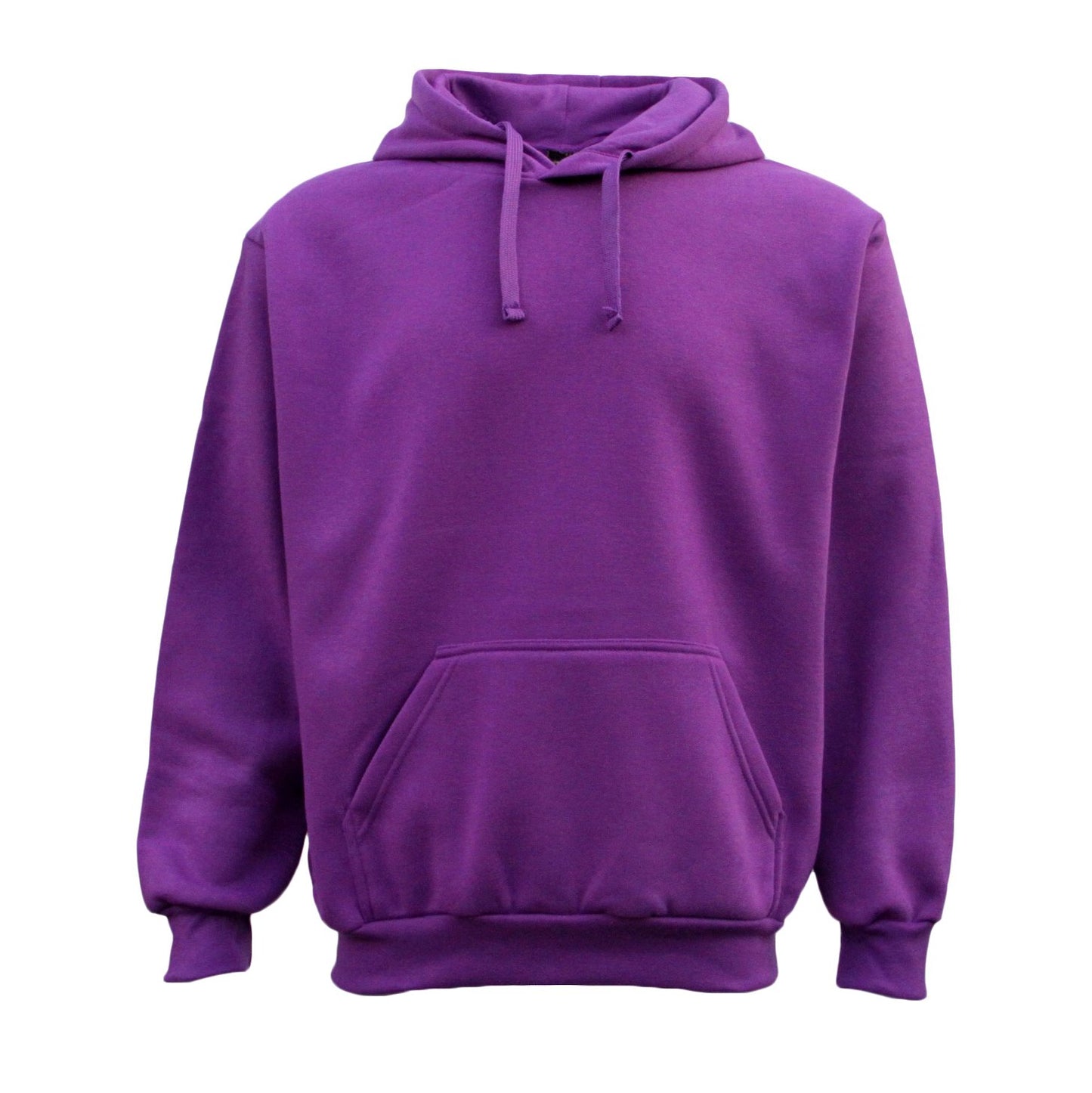 Adult Unisex Men's Basic Plain Hoodie Pullover Sweater Sweatshirt Jumper XS-8XL, Purple, 6XL V474-420330