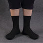 10 Pairs Men's Women's Cotton Breathable Crew Length Socks Work Business Cushion, Black V474-434182