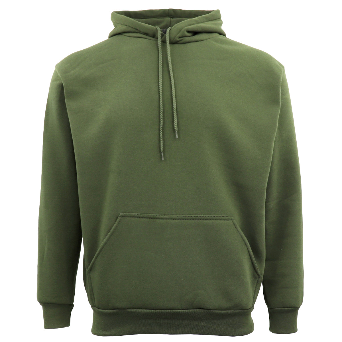 Adult Unisex Men's Basic Plain Hoodie Pullover Sweater Sweatshirt Jumper XS-8XL, Olive, M V474-435374