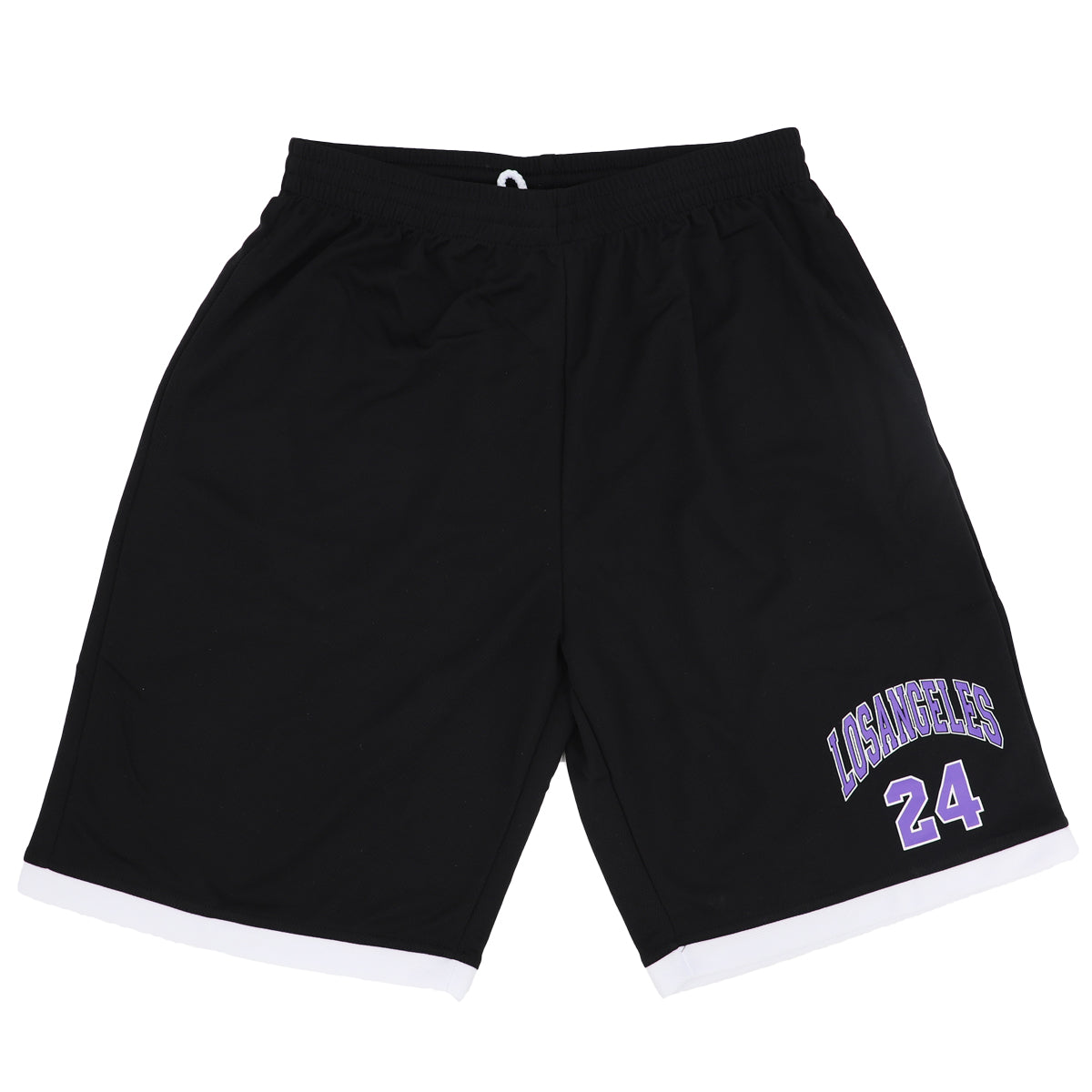 Men's Basketball Sports Shorts Gym Jogging Swim Board Boxing Sweat Casual Pants, Black - Los Angeles 24, 3XL V474-436354
