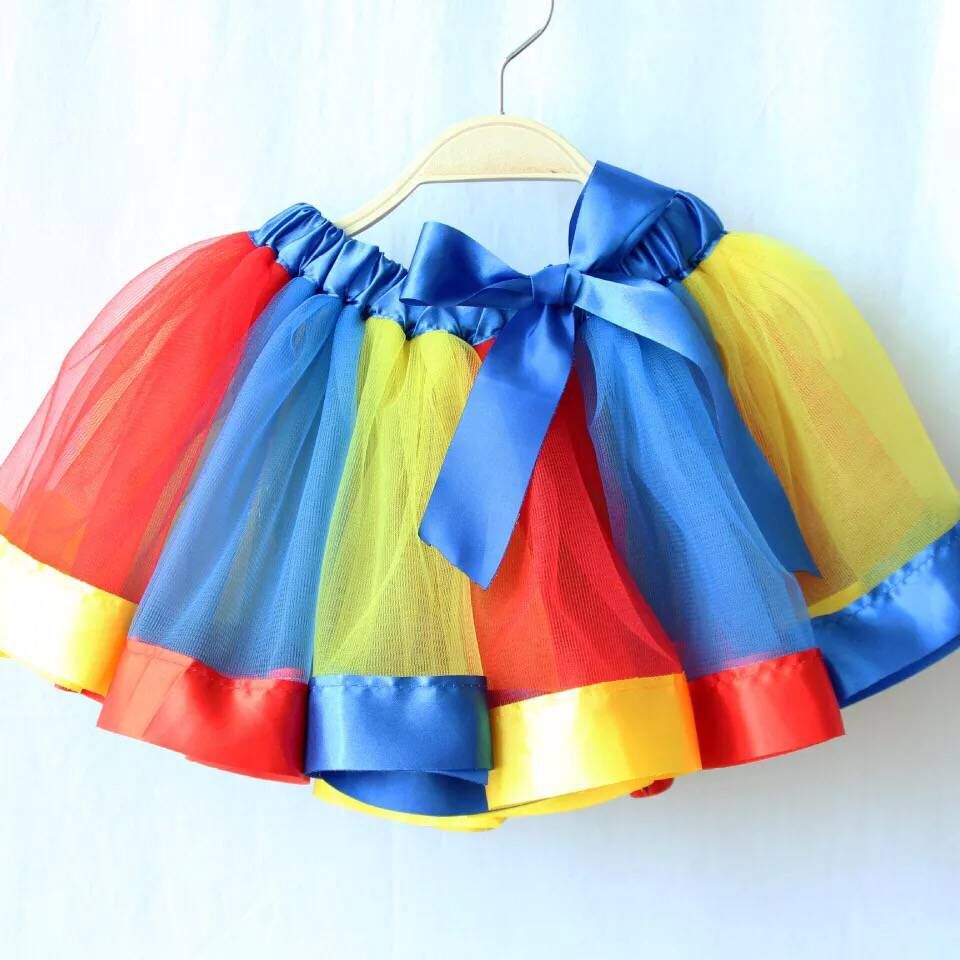 New Adults Tulle Tutu Skirt Dressup Party Costume Ballet Womens Girls Dance Wear, Rainbow_G, Adults V474-445674