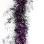 5x 2.5m Christmas Tinsel Xmas Garland Sparkly Snowflake Party Natural Home Decor, Snow in Hot Pink V474-453092