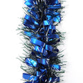 5x 2.5m Christmas Tinsel Xmas Garland Sparkly Snowflake Party Natural Home Decor, Bows (Black Blue) V474-453106