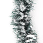 5x 2.5m Christmas Tinsel Xmas Garland Sparkly Snowflake Party Natural Home Decor, Bows (Silver Black) V474-453107