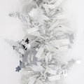 5x 2.5m Christmas Tinsel Xmas Garland Sparkly Snowflake Party Natural Home Decor, Trees (Silver) V474-453139