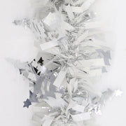 5x 2.5m Christmas Tinsel Xmas Garland Sparkly Snowflake Party Natural Home Decor, Trees (Silver) V474-453139