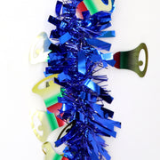5x 2.5m Christmas Tinsel Xmas Garland Sparkly Snowflake Party Natural Home Decor, Bells (Blue) V474-453145