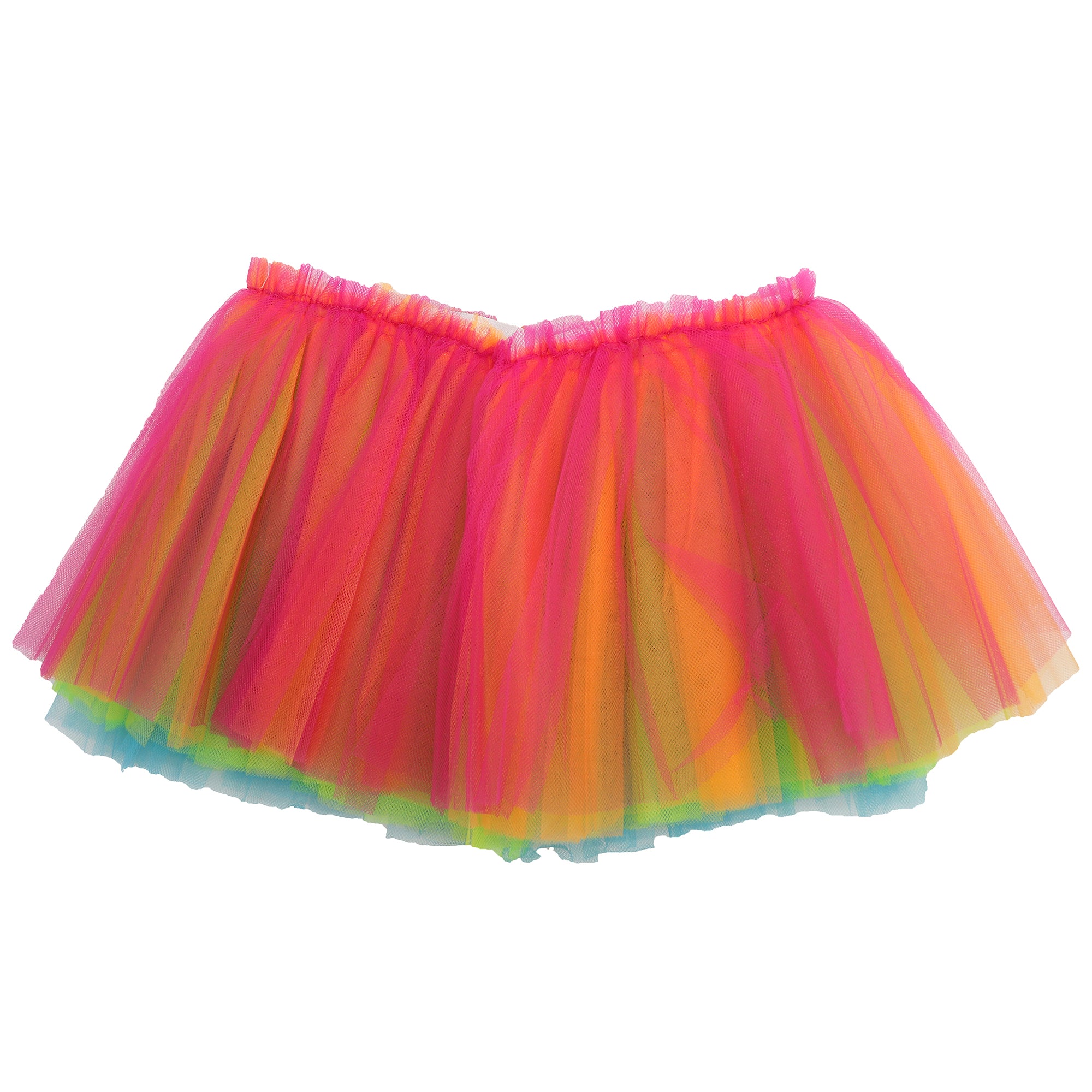 New Adults Tulle Tutu Skirt Dressup Party Costume Ballet Womens Girls Dance Wear, Rainbow_H (6 Layers), Kids V474-457073