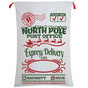Large Christmas XMAS Hessian Santa Sack Stocking Bag Reindeer Children Gifts Bag, Cream - North Pole Express V474-462329