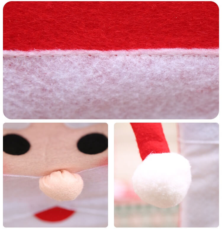 6x Christmas Cute Lady Santa Hat Chair Covers Dinner Home Decor Ornaments Gift, Mr Santa V474-465714