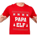 New Funny Adult Xmas Christmas T Shirt Tee Mens Womens 100% Cotton Jolly Ugly, Papa Elf, M V474-468684