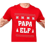 New Funny Adult Xmas Christmas T Shirt Tee Mens Womens 100% Cotton Jolly Ugly, Papa Elf, M V474-468684
