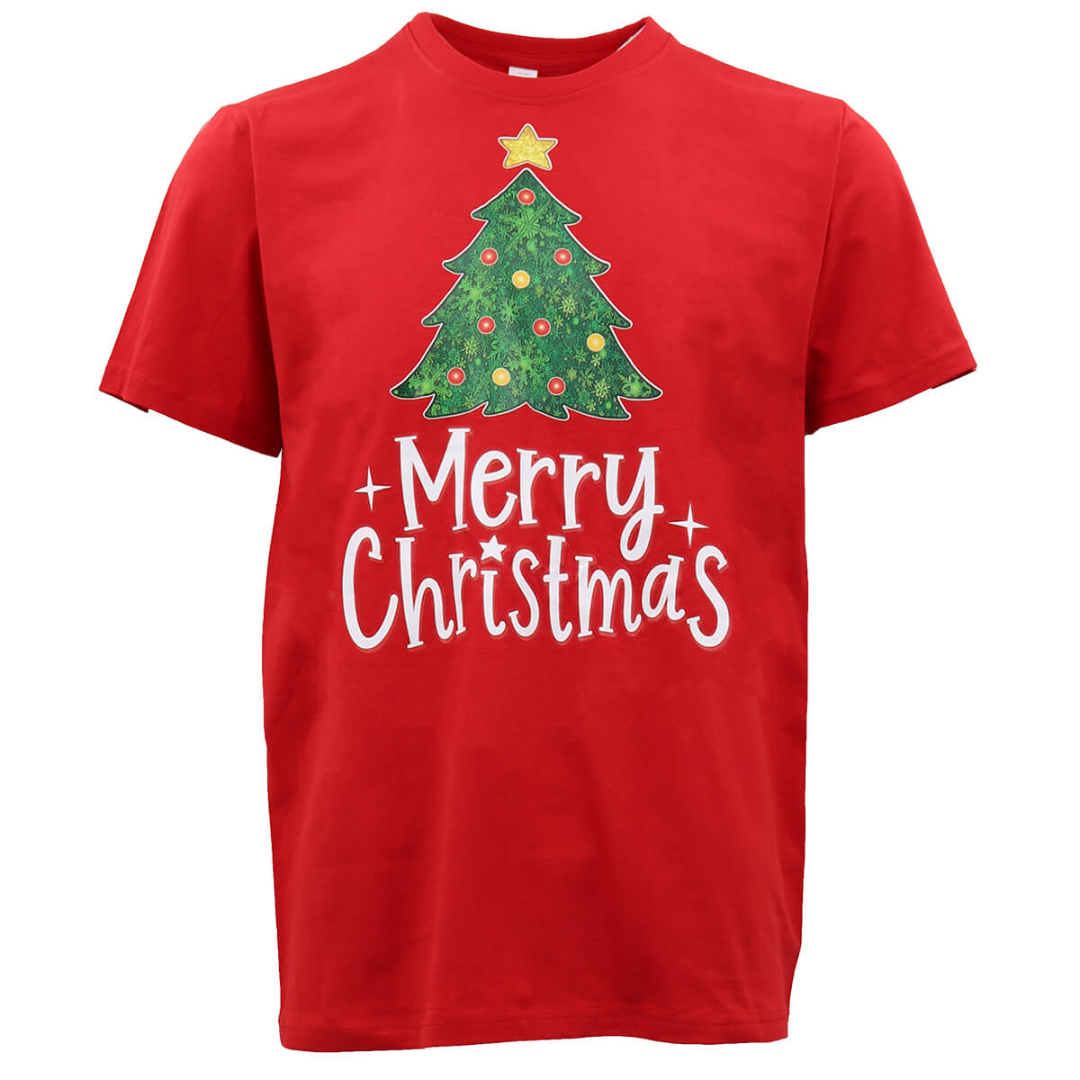 New Funny Adult Xmas Christmas T Shirt Tee Mens Womens 100% Cotton Jolly Ugly, Tree (Red) B, L V474-469557