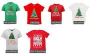 New Funny Adult Xmas Christmas T Shirt Tee Mens Womens 100% Cotton Jolly Ugly, Tree (White) B, M V474-469562