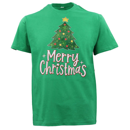 New Funny Adult Xmas Christmas T Shirt Tee Mens Womens 100% Cotton Jolly Ugly, Tree (Green) B, S V474-469567