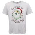 New Funny Adult Xmas Christmas T Shirt Tee Mens Womens 100% Cotton Jolly Ugly, Don't Stop Believin' (White), S V474-469586