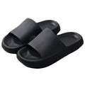 Pillow Slides Sandals Non-Slip Ultra Soft Slippers Cloud Shower EVA Home Shoes, Black, 38/39